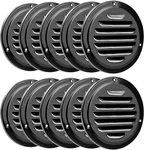 4" Black Soffit Vent Cover With Screen Mesh, 10 Pack Round Metal Air Louver. Fixed Price $38.60.