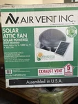 Air Inc # 53510 NPSP8WW Solar Power Attic Roof Ventilator Fan 800 Cfm. Fixed Price $239.00.