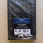 Imperial Floor Register RG3460-A Painted Metal Black Iron 4X12. Fixed Price $12.00.