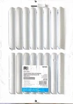 Reliabilt 12 X 8 Curved Blade Sidewall Register Vent Cover White. Fixed Price $11.99.