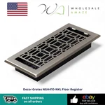Decor Grates NGH410-NKL Floor Register New Gothic Design 4X10 Inches Brushed. Fixed Price $23.99.