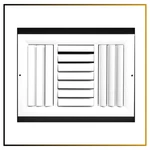 3-WAY Aluminum Curved Blade Adjustable Hvac Air Diffuser Vent Cover 13.65X11.65. Fixed Price $36.55.