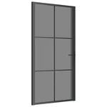 Interior Door Bathroom Bedroom 40.4"X79.3" Black Esg Glass And Aluminum Vidaxl. Fixed Price $295.99.