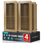 Voisen Floor Register 4X12, Pack Vent Covers, Steel Adjustable Air Su.... Fixed Price $44.68.
