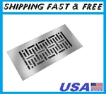 Reggio 4X10 Floor Vent Cover, Low-profile Steel Register, Silver Woven. Fixed Price $70.99.