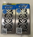Decor Grates SPH410-NKL-MP In. X Steel Floor Register New. Fixed Price $27.98.