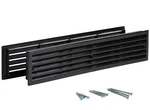 Internal Vents For Interior Doors 16 7/8" X 3" - Two Sided Black. Fixed Price $40.17.
