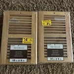 Lot Of 8: Accord Select AORGOLL106 Oak Return Grille, 10-INCH X 6-INCH New. Fixed Price $74.99.