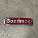 Goodman Furnace Plastic Name Plate 8" X 2" 0161F00086. Fixed Price $14.00.