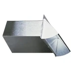 Deflecto 10 X 3-1/4 In. Wall Vent Silver Aluminum Dawc. Fixed Price $25.99.
