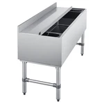 Uimoso 137.4 Qt Commercial Ice Bin 48 X 19IN Underbar With Sliding Cover. Fixed Price $482.39.