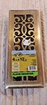Hampton Bay 4 In. X 12 Classic Scroll Floor Register Antique Brass -vent. Fixed Price $23.13.