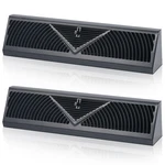 Yaocom 2-PACK 24" Baseboard Register Vent Covers Floor Wall Diffuser Black. Fixed Price $42.38.