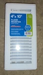 Truaire 4-INCH By 10-INCH White Floor Diffuser Steel Powder Coat H150MW 04 X. Fixed Price $10.00.