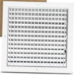 Laminaire 14" X Duct Hole Aluminum Single Supply Register. Fixed Price $31.50.