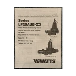 Watts LF25AUB-Z3 Water Pressure Reducing Valve 1" Bronze 10-35 Psi. Fixed Price $140.00.
