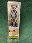 Hampton Bay Classic 2X12 Steel Floor Register Polished Brass Finish. Fixed Price $24.00.