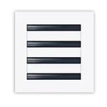 8X8 Modern Ac Vent Cover - Decorative White Air Standard Linear Slot Diff. Fixed Price $49.99.
