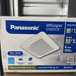Panasonic Whisperchoice Dc 80/110 Cfm Pick-a-flow Ceiling Bathroom Fan RG-C811A. Fixed Price $114.90.