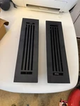 Madelyn Carter 2X12IN Cast Aluminum Linear Bar Vent Cover Black MC-AL-212-BK. Fixed Price $45.00.