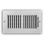 Wall Ceiling 2 Way Vent 8 X 4 Steel Powder Coat White Brand New!. Fixed Price $9.99.