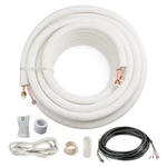 Mini Split Line Set 25 Ft 1/4 & 3/8 Copper Pipes Hvac Icool Twin Thickened Coil. Fixed Price $179.99.