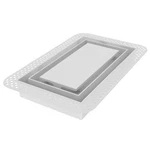 Fittes Flush Wall Vent Lite+ - Cotton White 6"X10",. Fixed Price $86.76.