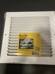 1 Everbilt Air Return Grill 8"X 8IN Metal (white) Paintable, Crawlspace Vent. Fixed Price $7.95.
