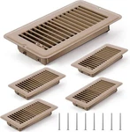 Tandefio Pcs 4" X 8" Floor Vent Cover Heavy Duty Metal Brown. Fixed Price $65.89.