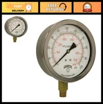Winters Liquid Filled Industrial Pressure Gauge, 0-100 Psi/kpa, 1/4" Npt. Fixed Price $128.99.