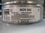 Duravent 5GVX6, 6" Increaser - Type B Gas Round Pipe. Fixed Price $35.16.