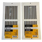 2X New Everbilt 10" 4" Return Air Grille Wall Ceiling Duct Steel White. Fixed Price $15.00.