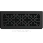 Gothic Textured Black Air Vent Cover 4X12 - Adjustable Lever. Fixed Price $46.99.