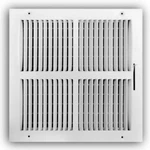 12X12 Steel Wall/ceiling Register, 2-WAY Airflow, White, Everbilt E102M. Fixed Price $47.04.