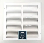 Accord White Heavy Guage Steel Return Air Grille 14X14" 1/2" Fin Spacing. Fixed Price $15.00.