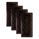 4-PACK SPH410-RB 4X10" Scroll Design Floor Register Rubbed Bronze Finish. Fixed Price $55.00.