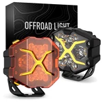 2X Novsight 4 Inch Led Pods Series Work Off Road Driving Light With Yellow Drl. Fixed Price $81.59.