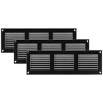 12"X4" Air Vent Duct Cover Pack Of 3 Black Metal Return Grill W/ Pest Guard. Fixed Price $45.99.