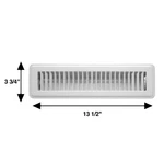 Rocky Mountain Goods White Floor Register For 2"X12" Duct Opening. Fixed Price $14.30.