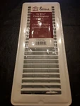 Home Impressions 4"X12" Floor Register Straight Fin Design White. Fixed Price $11.55.