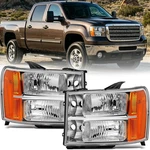 Apsve For 2007 2008 2009 2010 2011 2012 2013 Gmc Sierra 1500 Headlights Assem.... Fixed Price $128.00.