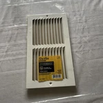 New 12" X 6" Cold Air Return Grille White Sidewall Ceiling Paintable. Fixed Price $10.99.