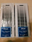 Lot Of Accord Floor Registers, 4" X 12", New, WHITE,63547. Fixed Price $16.00.