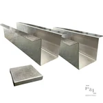 F&l Heavy-duty Raw Galvanized Metal Line Cover Set For Ac Heat Pump Unpainted. Fixed Price $62.23.