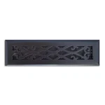 Elegant Scroll In. X 12 Steel Floor Register Matte Black. Fixed Price $29.48.