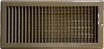 Hbw Rv And Home Brown Stamped Steel Floor Diffuser/register With Damper 14" X.... Fixed Price $24.46.