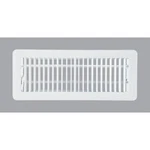 (5)-HOME Impressions In. X White Steel Floor Register 1FL0412WH-NH. Fixed Price $61.89.