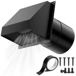 Hg Power 6 Inch Hooded Wall Vent Magnetic Damper. Fixed Price $87.99.