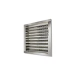 Master Flow X Metallic Silver Aluminum Wall Louver DA1212. Fixed Price $33.99.