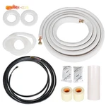 White 1/4" - 3/8" DIA.16 Feet Fit For Mini Split Heat Pump Systems Install Kit. Fixed Price $58.90.